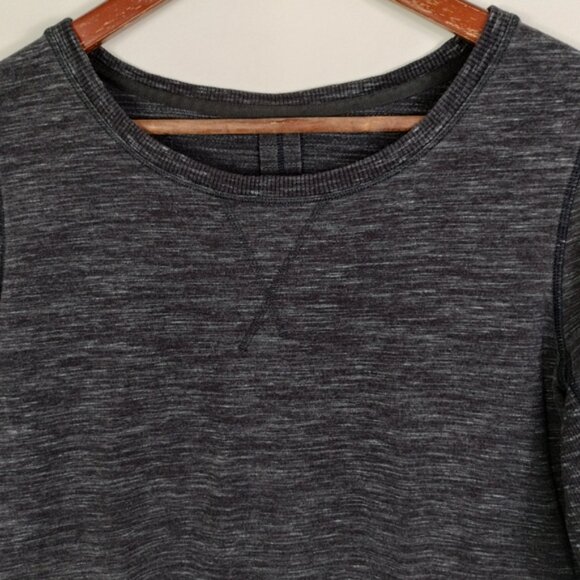 Lululemon Exhalation Pullover II Sz 8 Gray Casual Terry Yoga Gym Loose - Picture 3 of 8